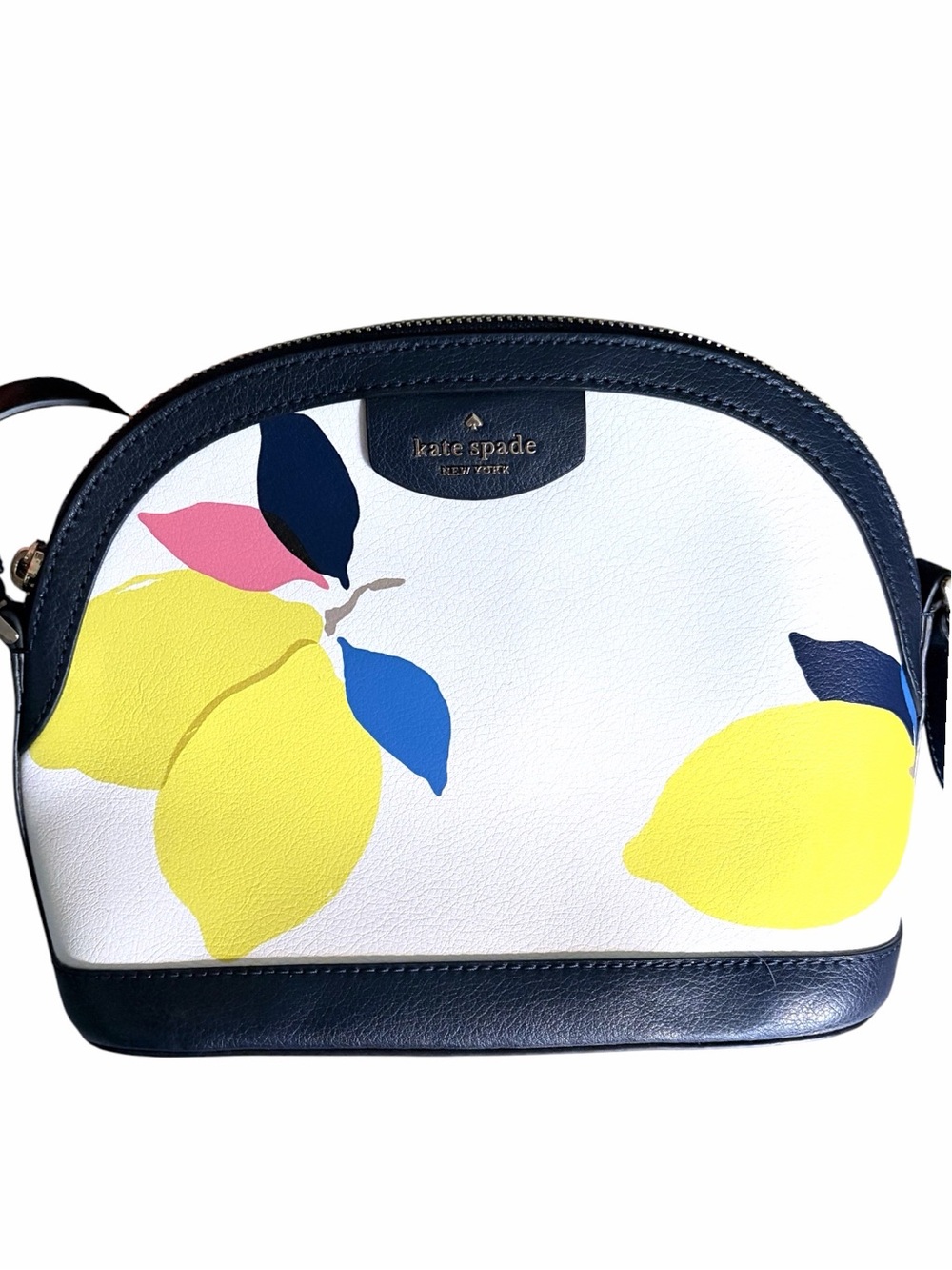 Kate Spade Sylvia Lemon Zest Dome Crossbody EUC